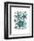 Green Starfish Collection-Fab Funky-Framed Art Print