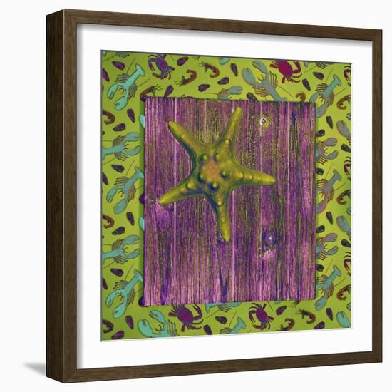 Green Starfish Deck-Tom Kelly-Framed Giclee Print