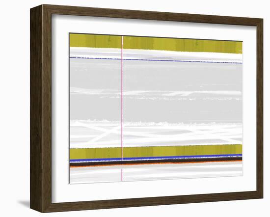 Green Strip-NaxArt-Framed Art Print