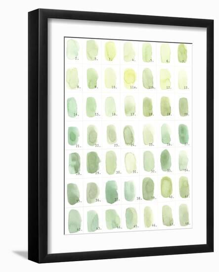 Green Swatches-Natasha Marie-Framed Giclee Print