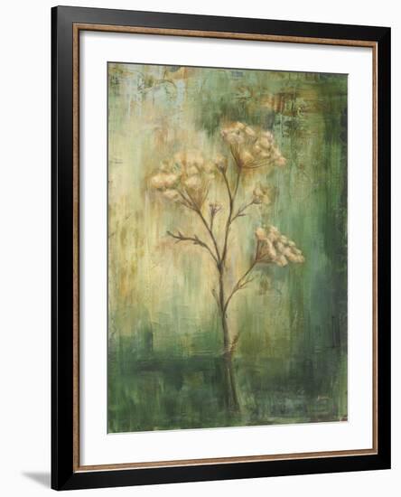 Green Tansy I-Carol Black-Framed Art Print