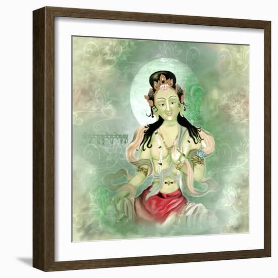 Green Tara-Christine Ganz-Framed Art Print