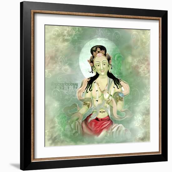 Green Tara-Christine Ganz-Framed Art Print