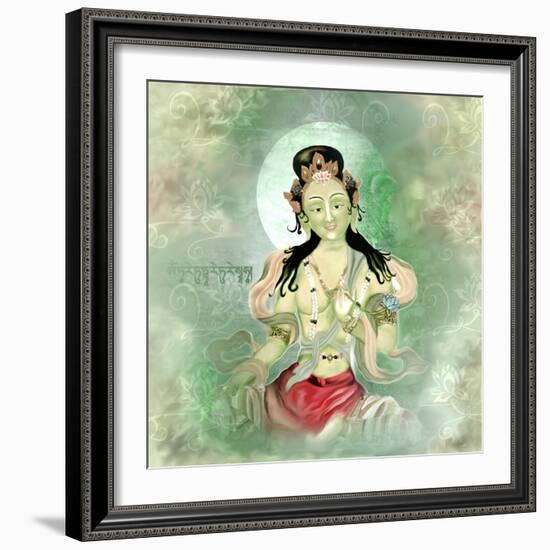 Green Tara-Christine Ganz-Framed Art Print