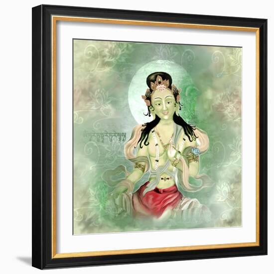 Green Tara-Christine Ganz-Framed Art Print