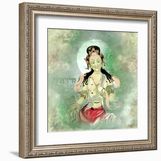 Green Tara-Christine Ganz-Framed Art Print