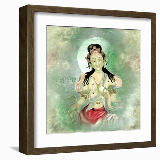 Green Tara-Christine Ganz-Framed Art Print