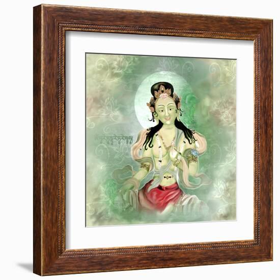 Green Tara-Christine Ganz-Framed Art Print