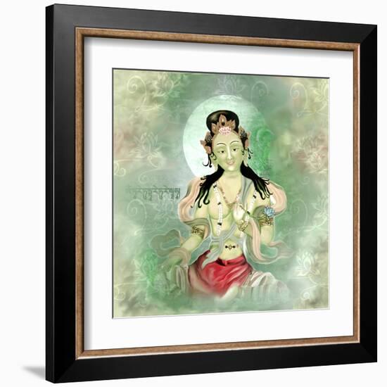 Green Tara-Christine Ganz-Framed Art Print