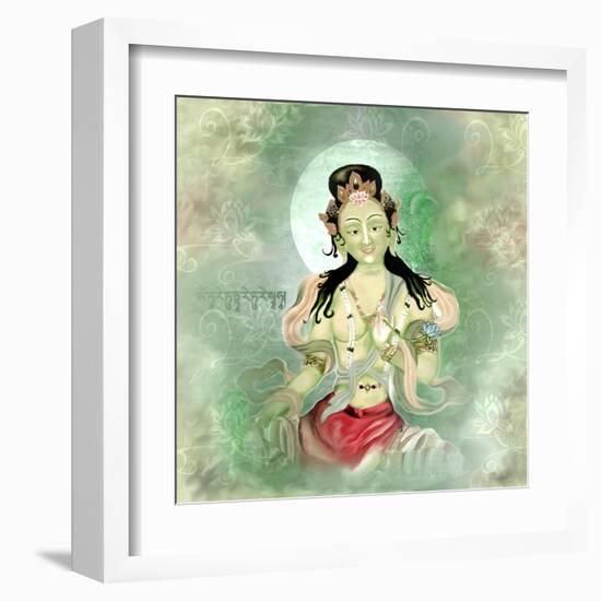 Green Tara-Christine Ganz-Framed Art Print