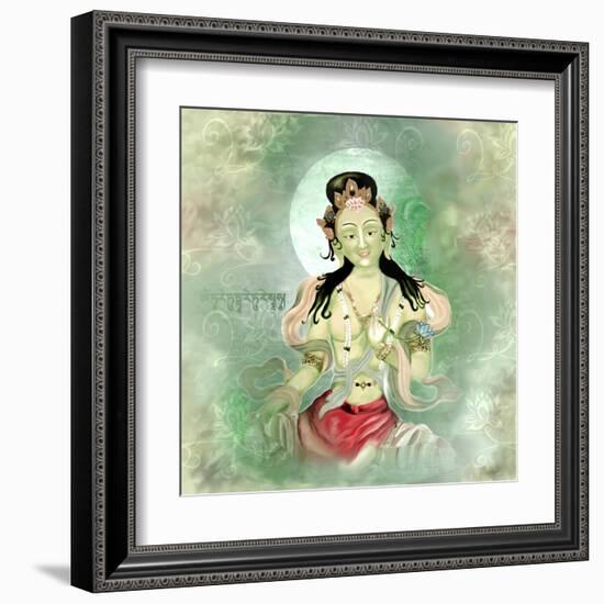 Green Tara-Christine Ganz-Framed Art Print