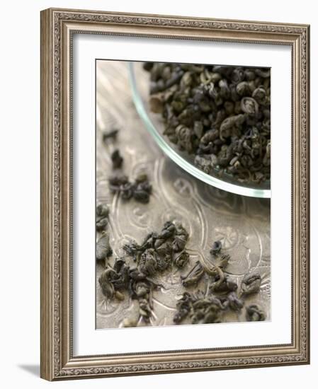 Green Tea (Dried Tea Leaves)-Winfried Heinze-Framed Photographic Print