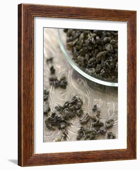 Green Tea (Dried Tea Leaves)-Winfried Heinze-Framed Photographic Print