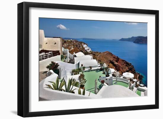 Green Terrace Caldera View-Larry Malvin-Framed Photographic Print