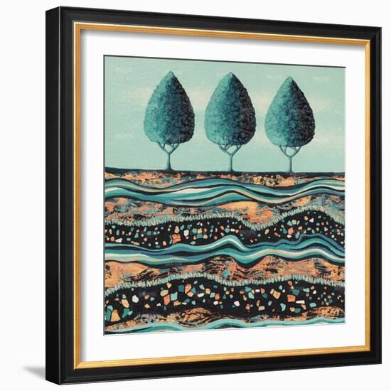 Green Three-Lisa Frances Judd-Framed Art Print