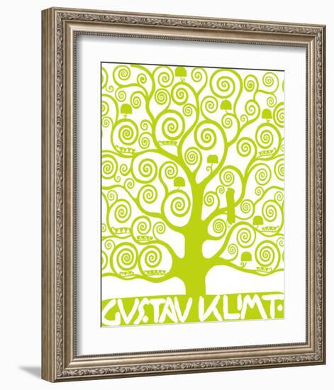 Green Tree of Life-Gustav Klimt-Framed Premium Giclee Print