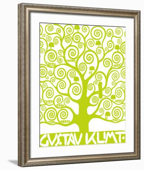 Green Tree of Life-Gustav Klimt-Framed Premium Giclee Print