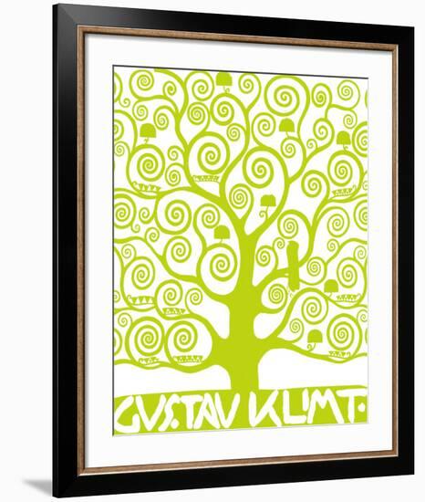 Green Tree of Life-Gustav Klimt-Framed Premium Giclee Print