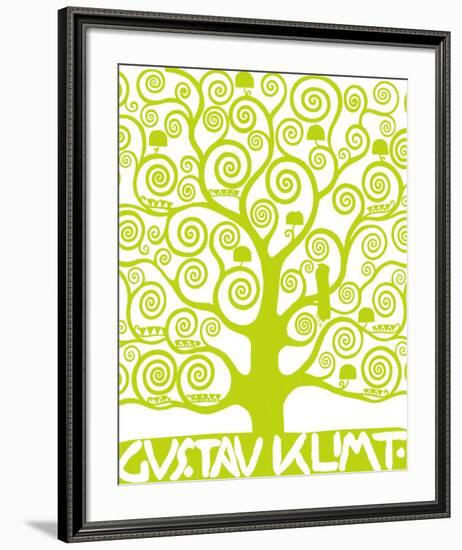 Green Tree of Life-Gustav Klimt-Framed Premium Giclee Print