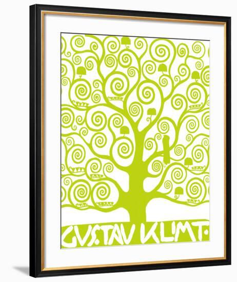 Green Tree of Life-Gustav Klimt-Framed Premium Giclee Print