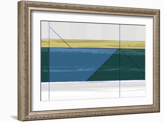 Green Triangle-NaxArt-Framed Art Print