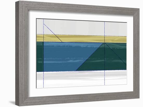 Green Triangle-NaxArt-Framed Art Print