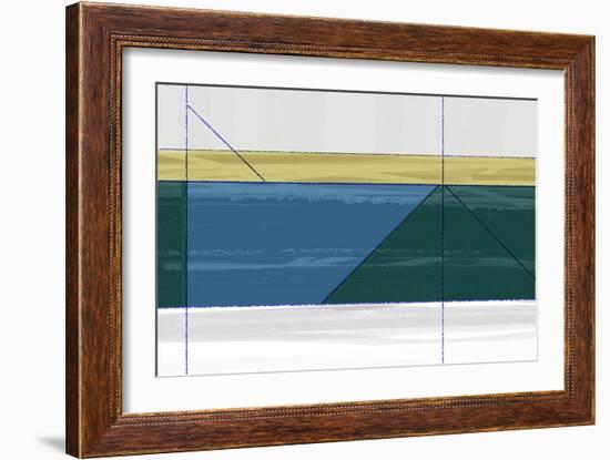 Green Triangle-NaxArt-Framed Art Print