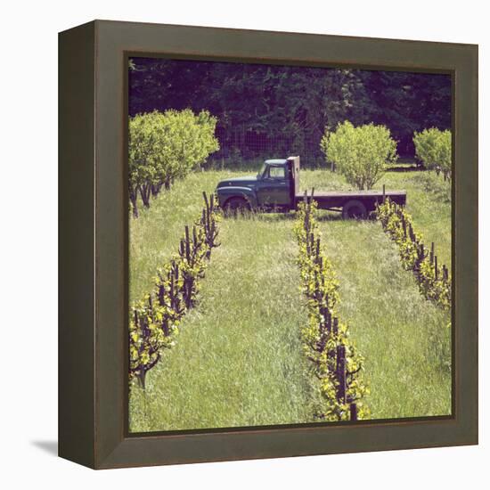 Green Truck-Lance Kuehne-Framed Premier Image Canvas