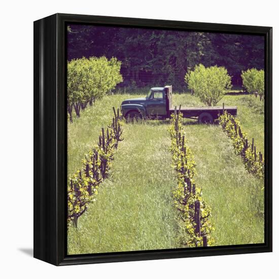 Green Truck-Lance Kuehne-Framed Premier Image Canvas