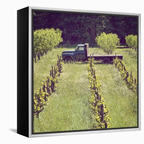Green Truck-Lance Kuehne-Framed Premier Image Canvas