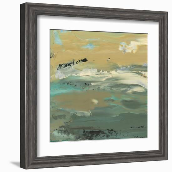 Green Water's Edge I-Alicia Ludwig-Framed Art Print