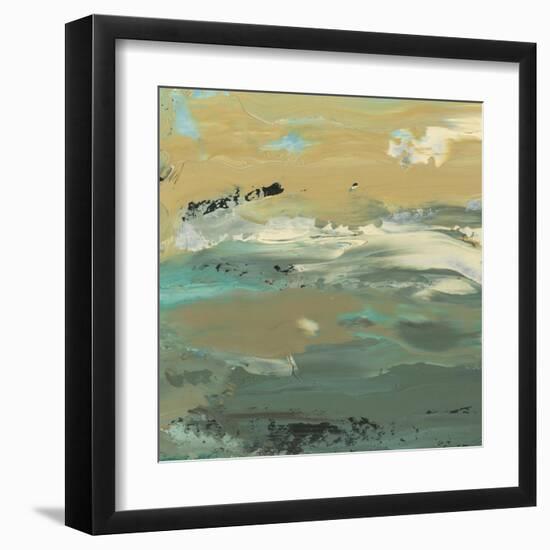 Green Water's Edge I-Alicia Ludwig-Framed Art Print