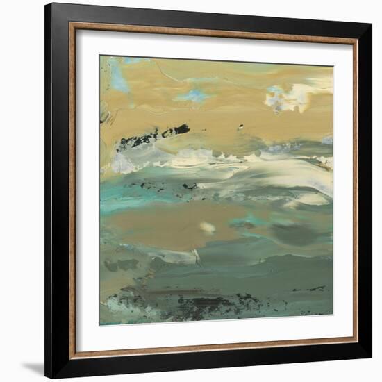 Green Water's Edge I-Alicia Ludwig-Framed Art Print