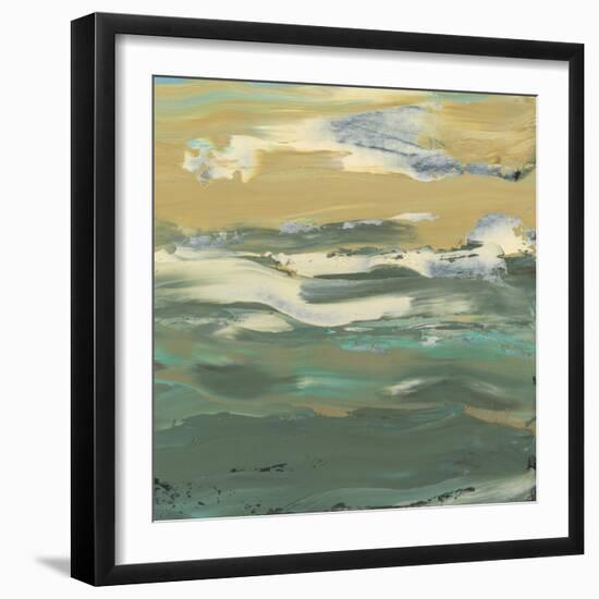 Green Water's Edge II-Alicia Ludwig-Framed Art Print