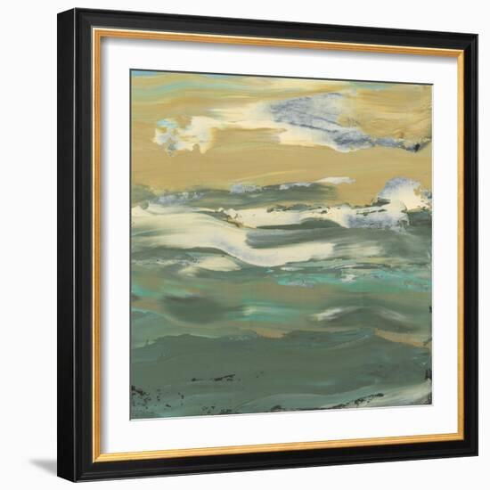 Green Water's Edge II-Alicia Ludwig-Framed Art Print