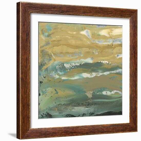 Green Water's Edge III-Alicia Ludwig-Framed Art Print