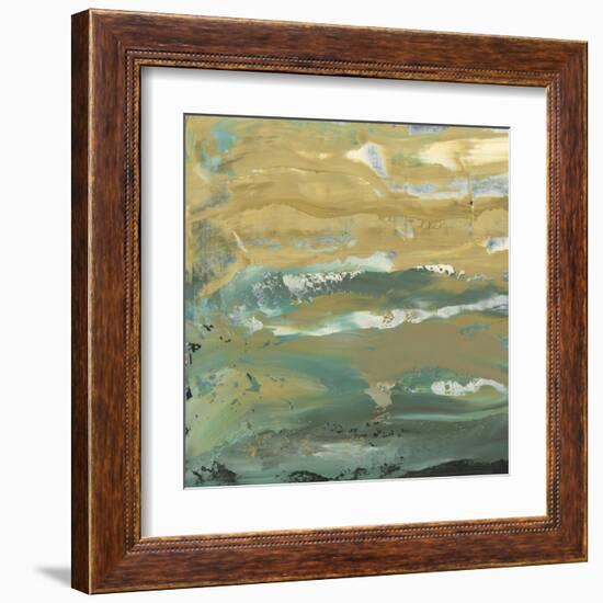 Green Water's Edge III-Alicia Ludwig-Framed Art Print