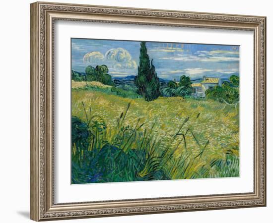 Green Wheat, 1889-Vincent van Gogh-Framed Giclee Print