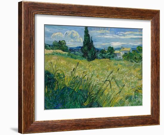 Green Wheat, 1889-Vincent van Gogh-Framed Giclee Print