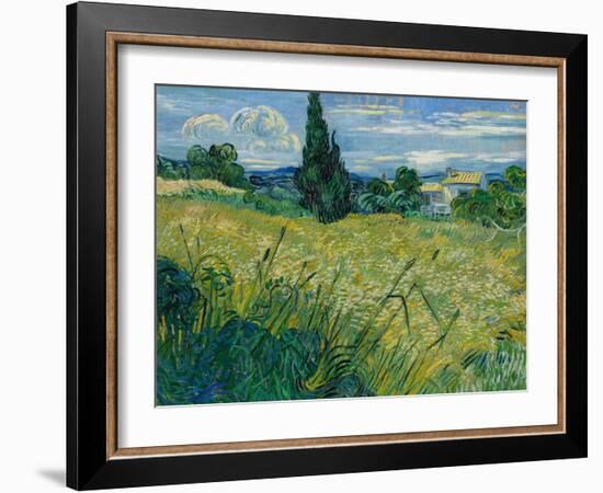 Green Wheat, 1889-Vincent van Gogh-Framed Giclee Print