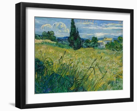 Green Wheat, 1889-Vincent van Gogh-Framed Giclee Print