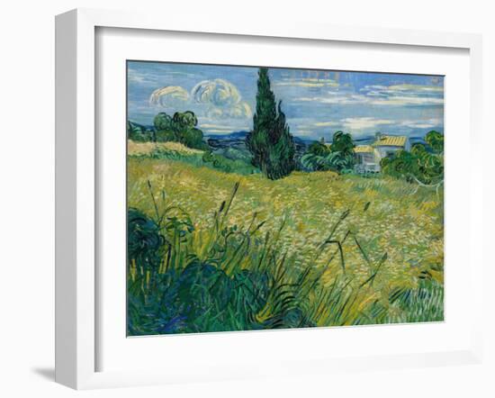 Green Wheat, 1889-Vincent van Gogh-Framed Giclee Print