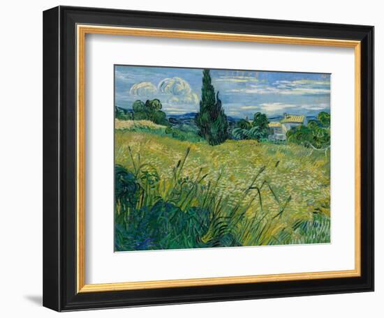 Green Wheat, 1889-Vincent van Gogh-Framed Premium Giclee Print