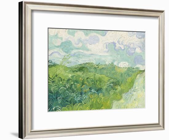 Green Wheat Fields, Auvers, 1890-Vincent van Gogh-Framed Giclee Print