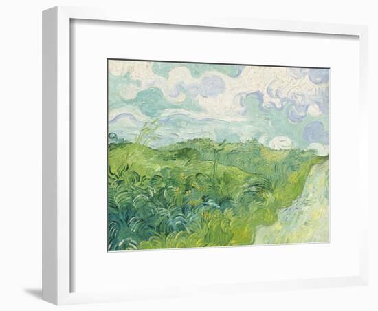 Green Wheat Fields, Auvers, 1890-Vincent van Gogh-Framed Giclee Print