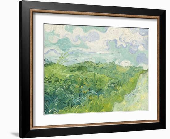 Green Wheat Fields, Auvers, 1890-Vincent van Gogh-Framed Giclee Print