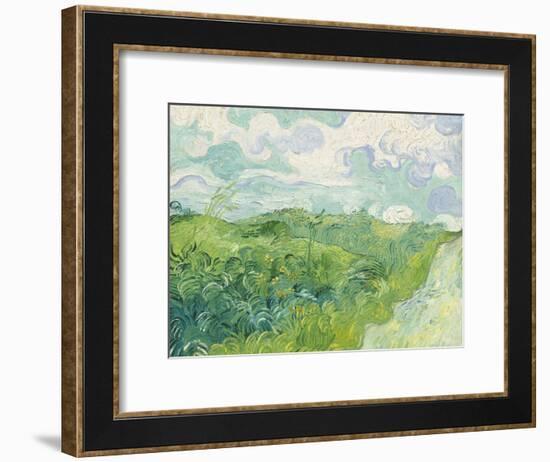 Green Wheat Fields, Auvers, 1890-Vincent van Gogh-Framed Giclee Print