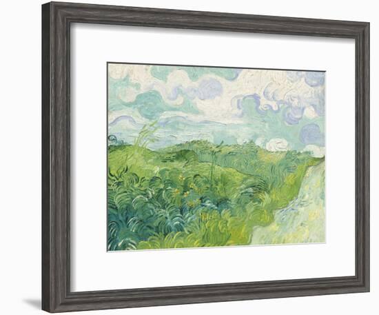 Green Wheat Fields, Auvers, 1890-Vincent van Gogh-Framed Giclee Print