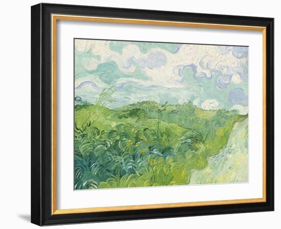 Green Wheat Fields, Auvers, 1890-Vincent van Gogh-Framed Giclee Print