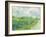 Green Wheat Fields, Auvers, by Vincent van Gogh, 1890, Dutch Post-Impressionist painting,-Vincent van Gogh-Framed Art Print